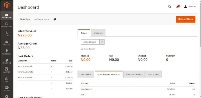 Magento Open Source screenshot - 10 Mejores Plataformas de Comercio Electrónico Gratis para PYMEs en 2026