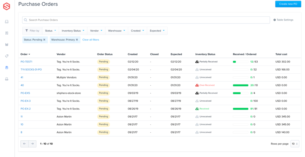 ShipHero screenshot - 10 Mejores Servicios de Cumplimiento de Comercio Electrónico para 2026