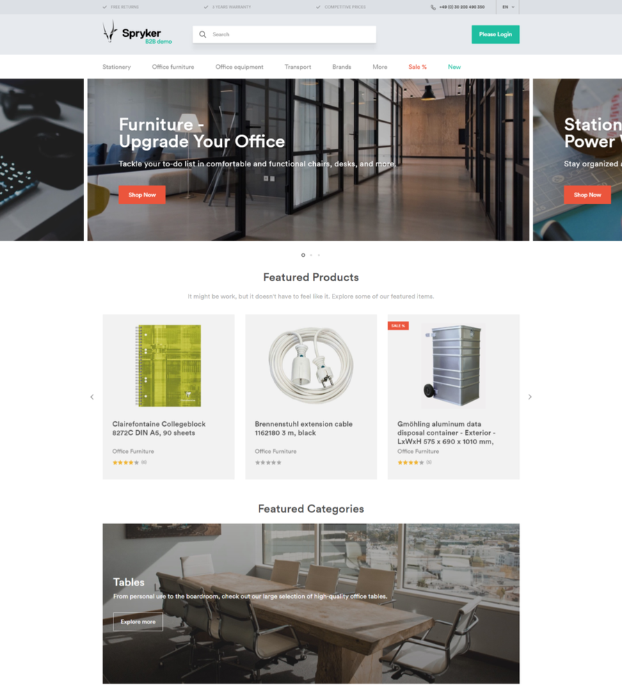 Spryker screenshot - 10 Migliori Piattaforme Marketplace Online per l’Ecommerce nel 2026