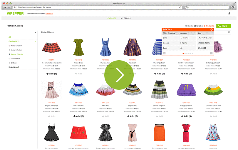 Pepperi screenshot - 10 Mejores Plataformas de Mercado Online para Ecommerce en 2026