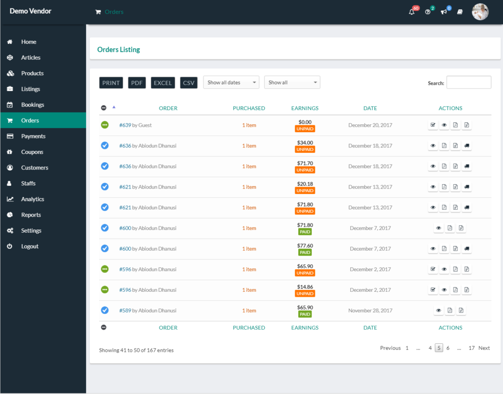 WCFM Marketplace screenshot - 10 Migliori Piattaforme Marketplace Online per l’Ecommerce nel 2026