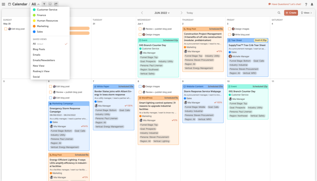 CoSchedule screenshot - 10 Mejores Plataformas de Marketing de Contenidos para Ecommerce en 2026