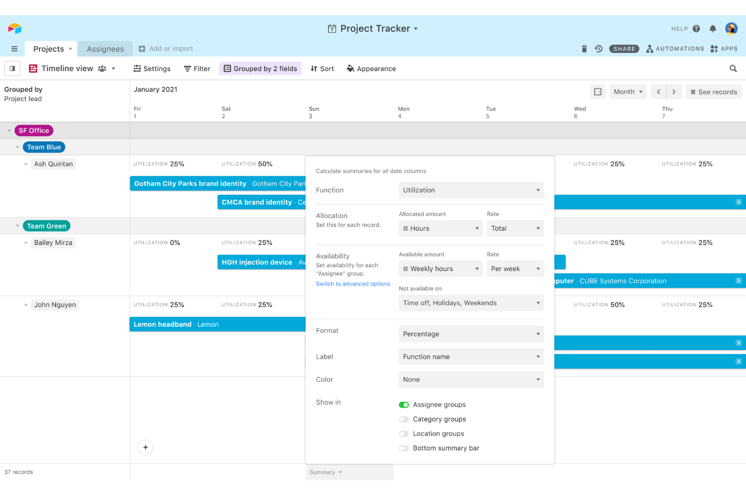Airtable screenshot - Le 10 Migliori Piattaforme di Content Marketing per Ecommerce nel 2026