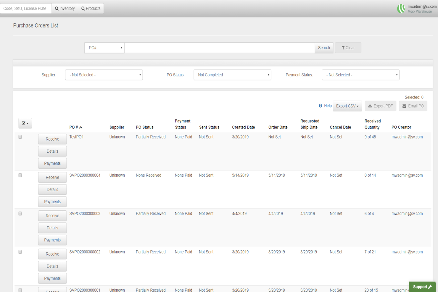SkuVault screenshot - 10 Migliori Strumenti di Gestione dell’Inventario Basati sul Cloud del 2026