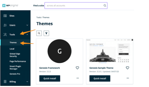 WP Engine screenshot - Le 10 migliori piattaforme di e-commerce per piccole imprese nel 2026