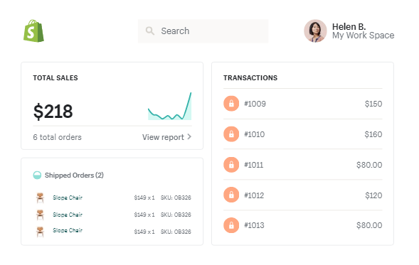 Shopify screenshot - Las 10 Mejores Plataformas de Comercio Electrónico B2B Para 2026