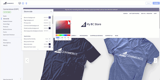 BigCommerce screenshot - Las 10 Mejores Plataformas de Comercio Electrónico B2B Para 2026