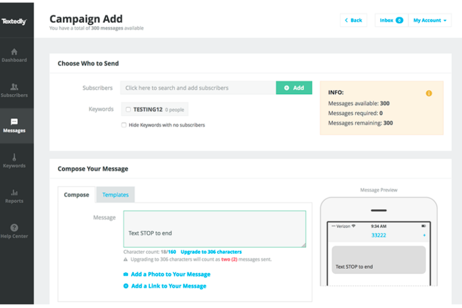 Textedly screenshot - 10 Mejores Herramientas de Marketing para Ecommerce para Crecer en 2026