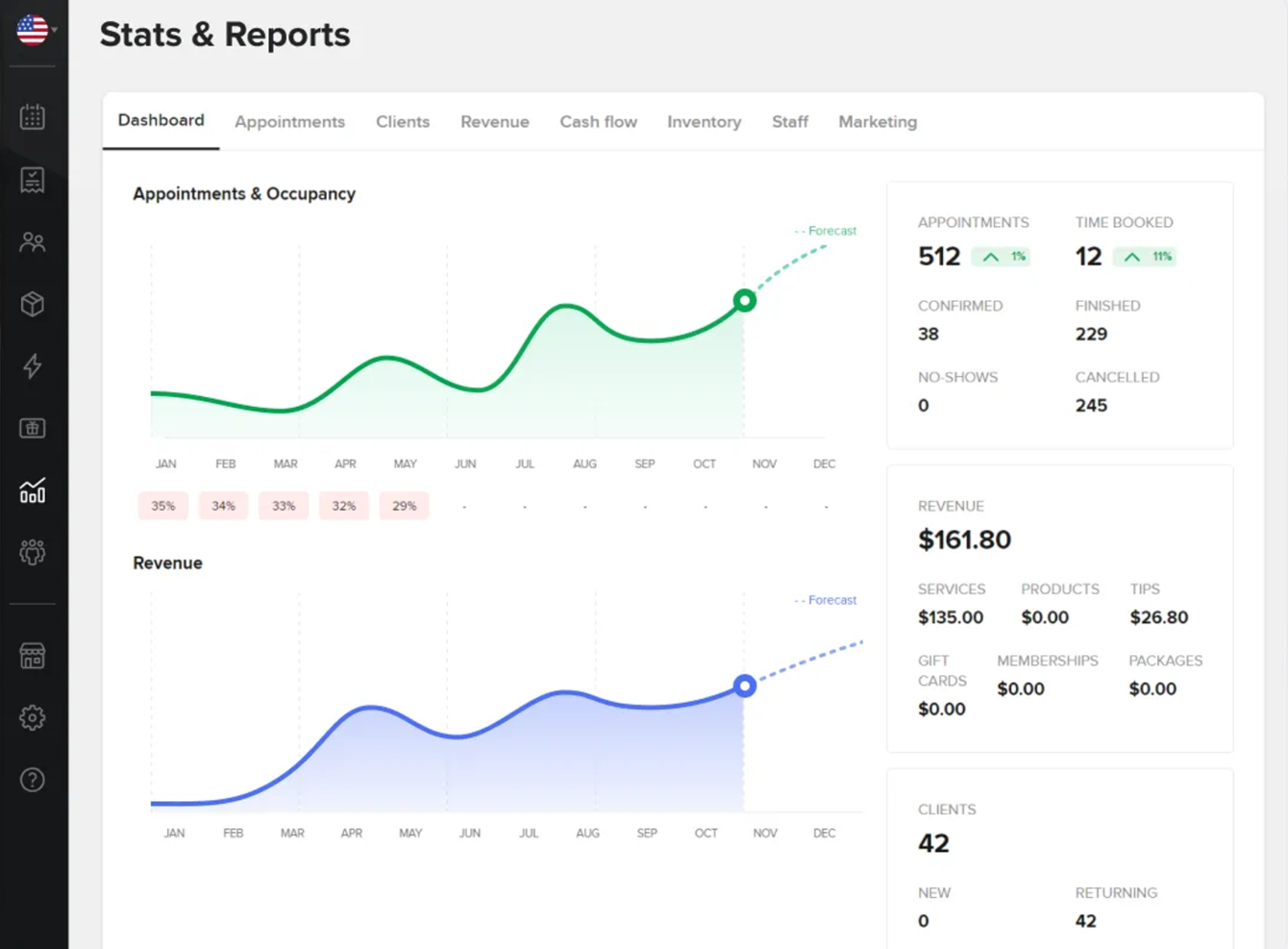 Booksy screenshot - 10 Migliori Sistemi POS per Saloni Classificati per il 2026