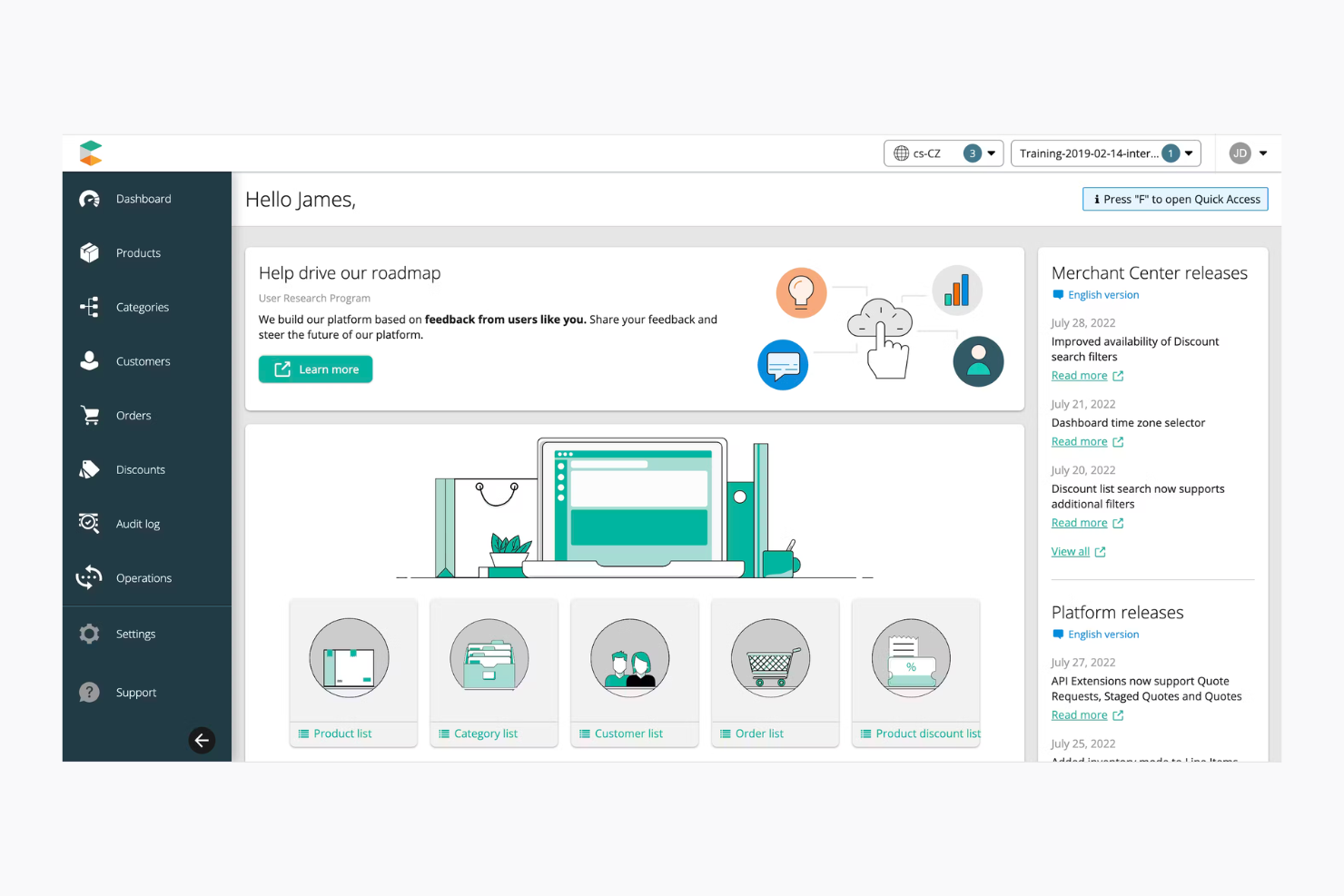 commercetools screenshot - Le 10 migliori alternative a Magento per rivenditori online nel 2026