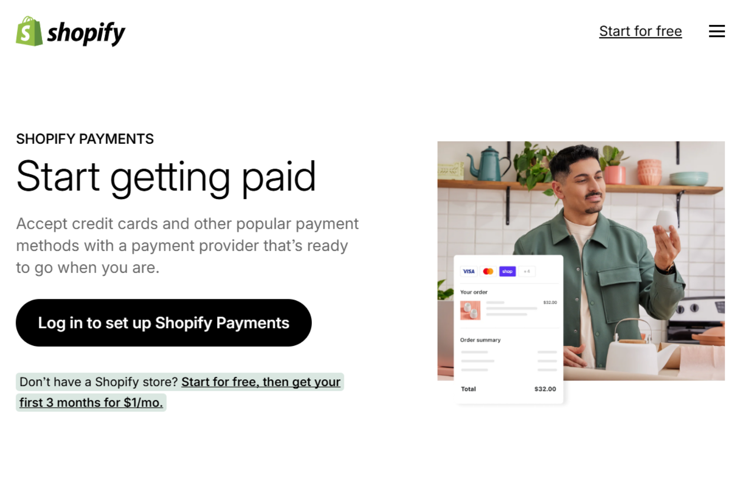 Shopify Payments screenshot - 10 Migliori Servizi di Elaborazione Carte di Credito per Piccole Imprese