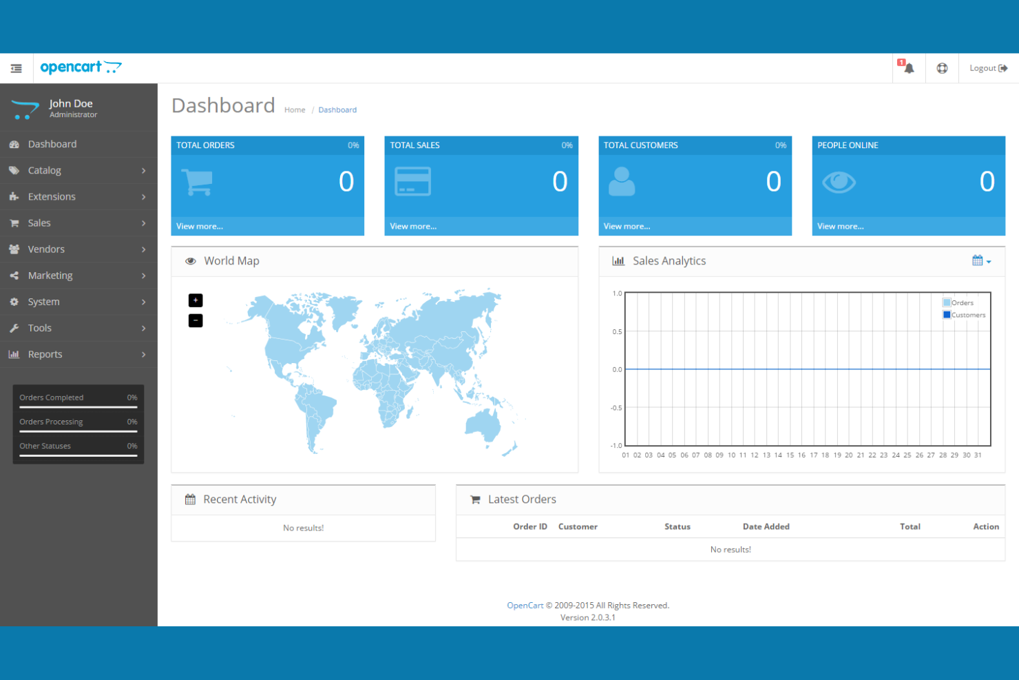 OpenCart screenshot - Le 27 Migliori Piattaforme Ecommerce D2C Classificate per il 2026