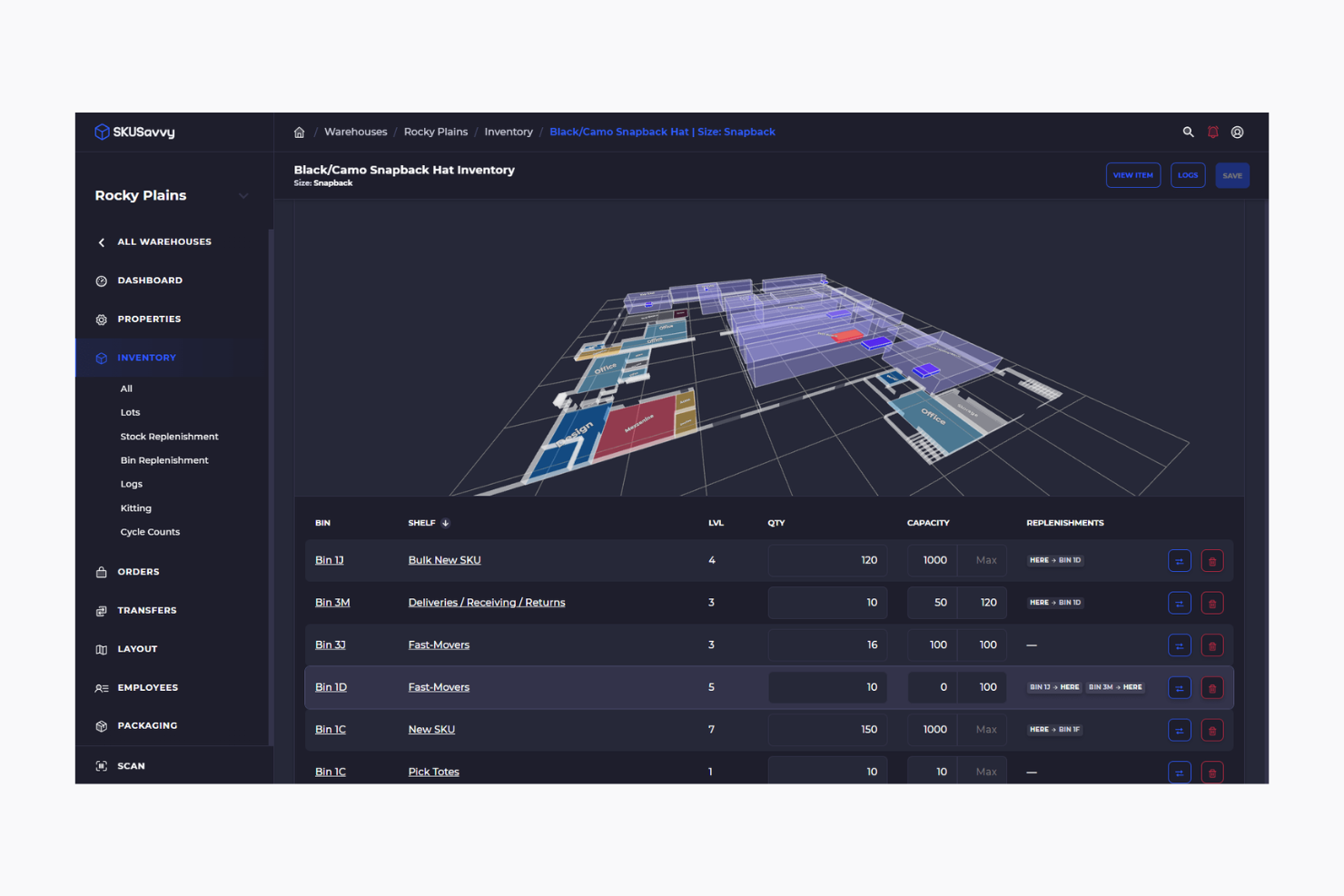 SKUSavvy screenshot - I 10 Migliori Software di Gestione dell’Inventario Omnicanale del 2026