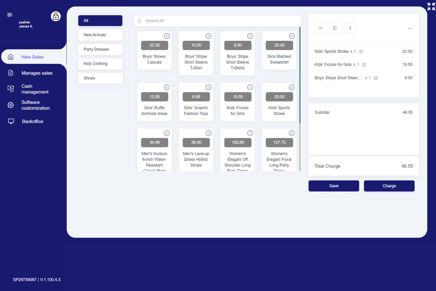 SalesPlay POS screenshot - Le 10 Migliori Soluzioni POS Semplici Recensite nel 2026