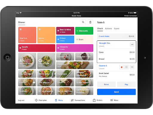 Square screenshot - I 10 Migliori Sistemi POS per Pizzerie Recensiti nel 2026