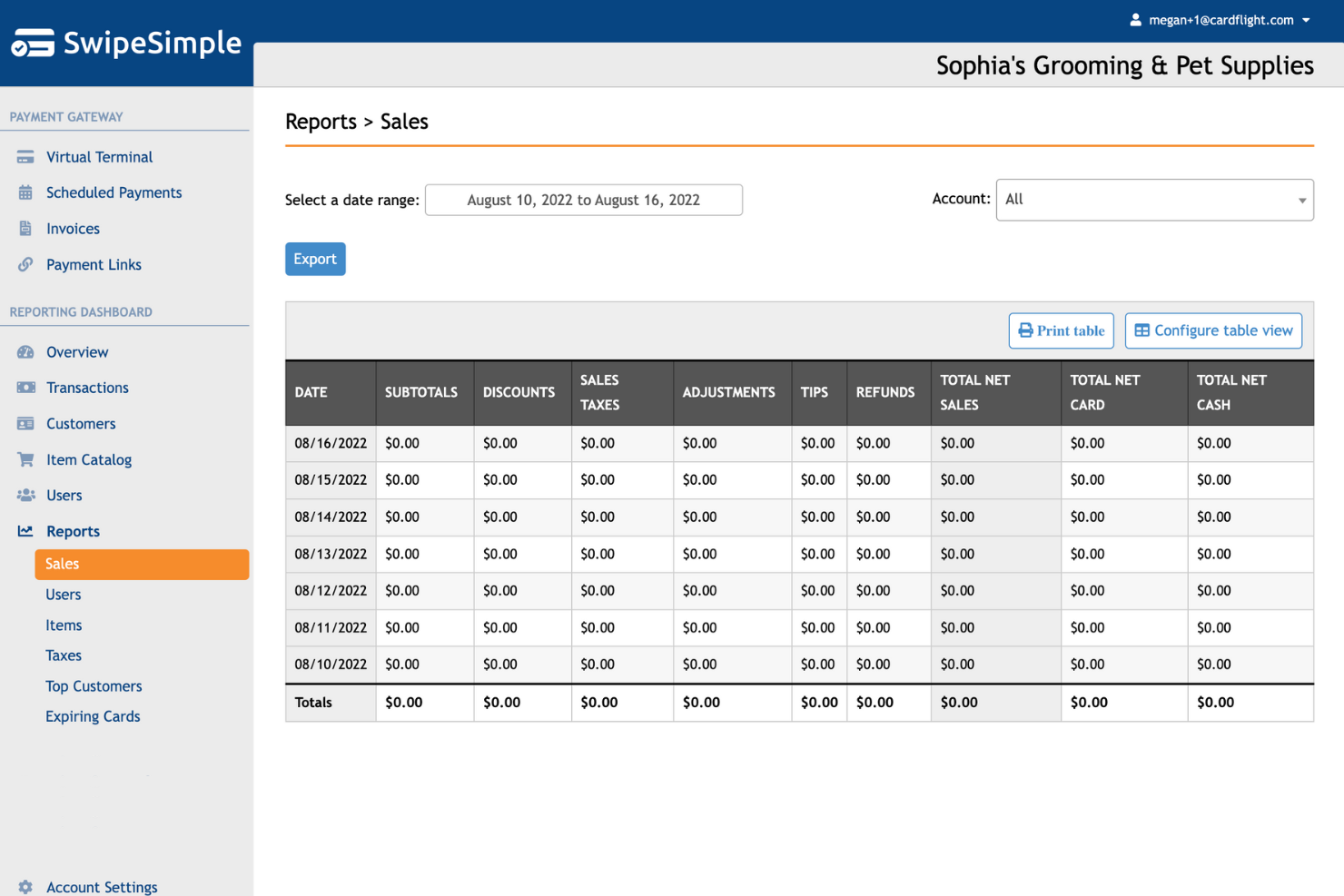 SwipeSimple screenshot - Las 10 Mejores Cajas Registradoras Sencillas Analizadas en 2026