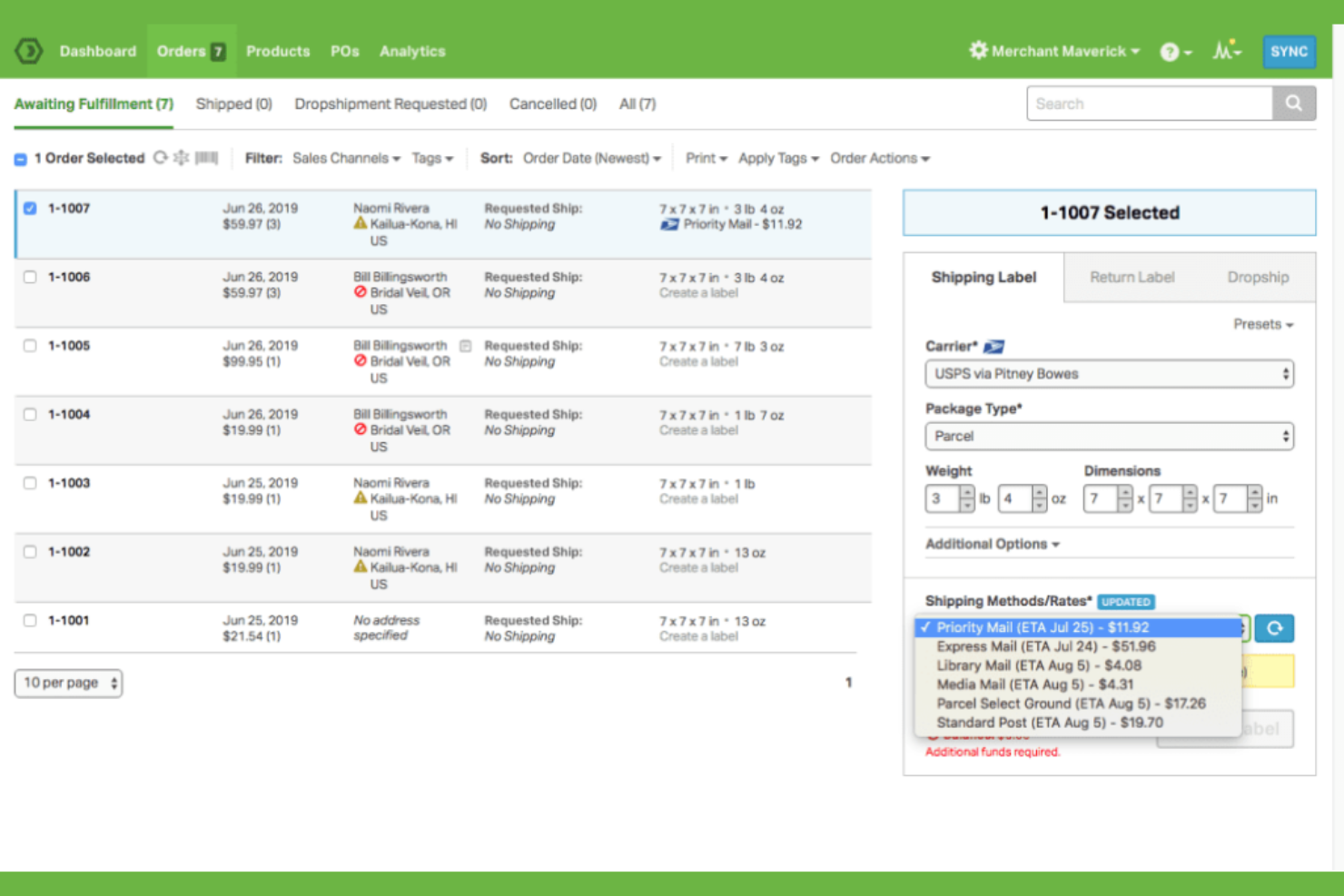 Ordoro screenshot - I 10 migliori software per l’elaborazione degli ordini per il 2026