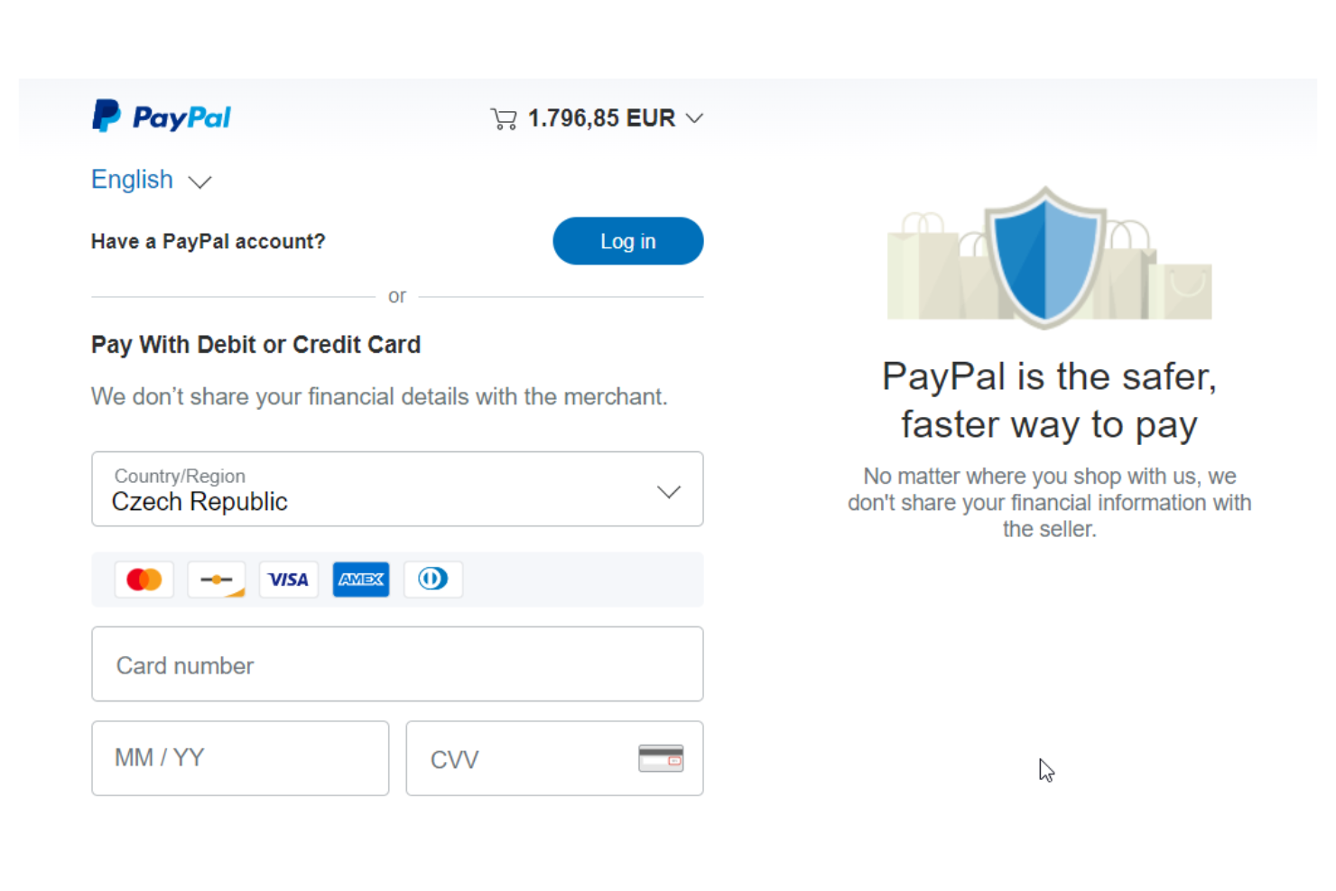 PayPal screenshot - Le 10 migliori alternative a Payoneer recensite nel 2026