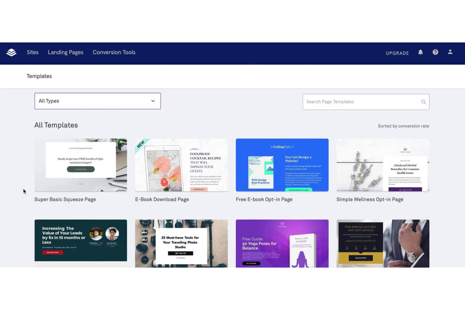 Leadpages screenshot - I 10 Migliori Costruttori di Landing Page per Ecommerce nel 2026