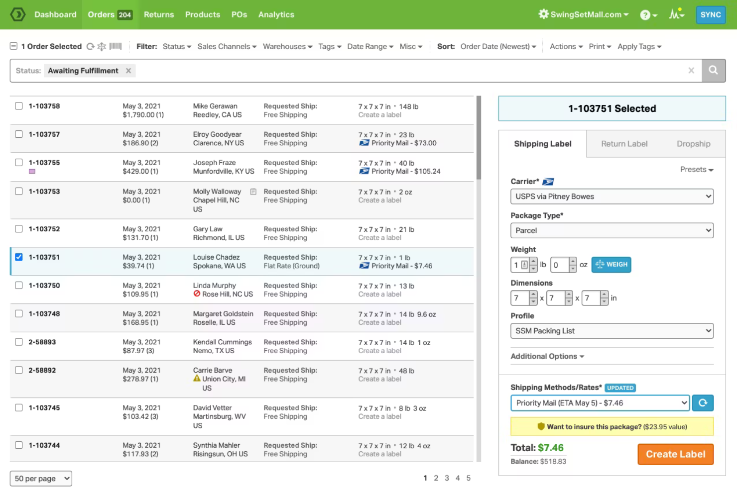 Ordoro screenshot - Le 10 migliori alternative a Linnworks recensite nel 2026