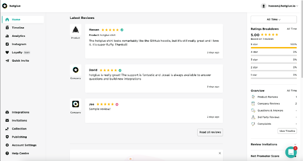 Reviews.io screenshot - Le 10 migliori alternative a Yotpo recensite nel 2026