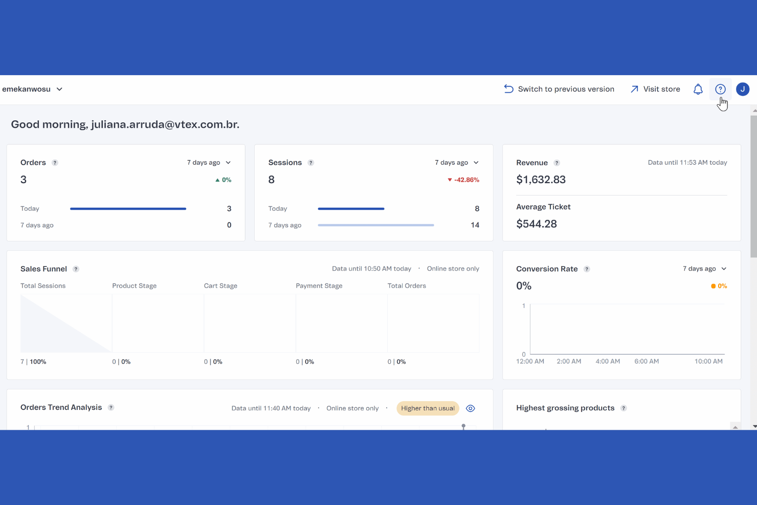 VTEX screenshot - Le 10 migliori piattaforme software di ecommerce mobile nel 2026