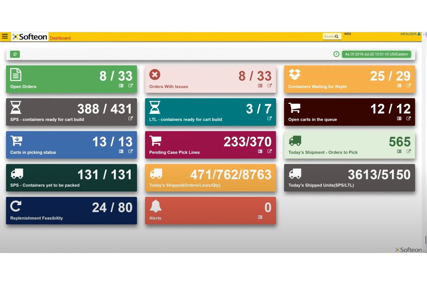 Softeon screenshot - 10 Mejores Sistemas de Gestión de Pedidos de Almacén de 2026
