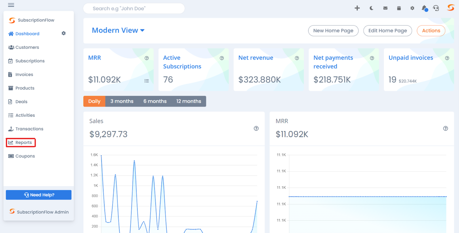 SubscriptionFlow screenshot - 10 mejores programas gratuitos de gestión de suscripciones para 2026