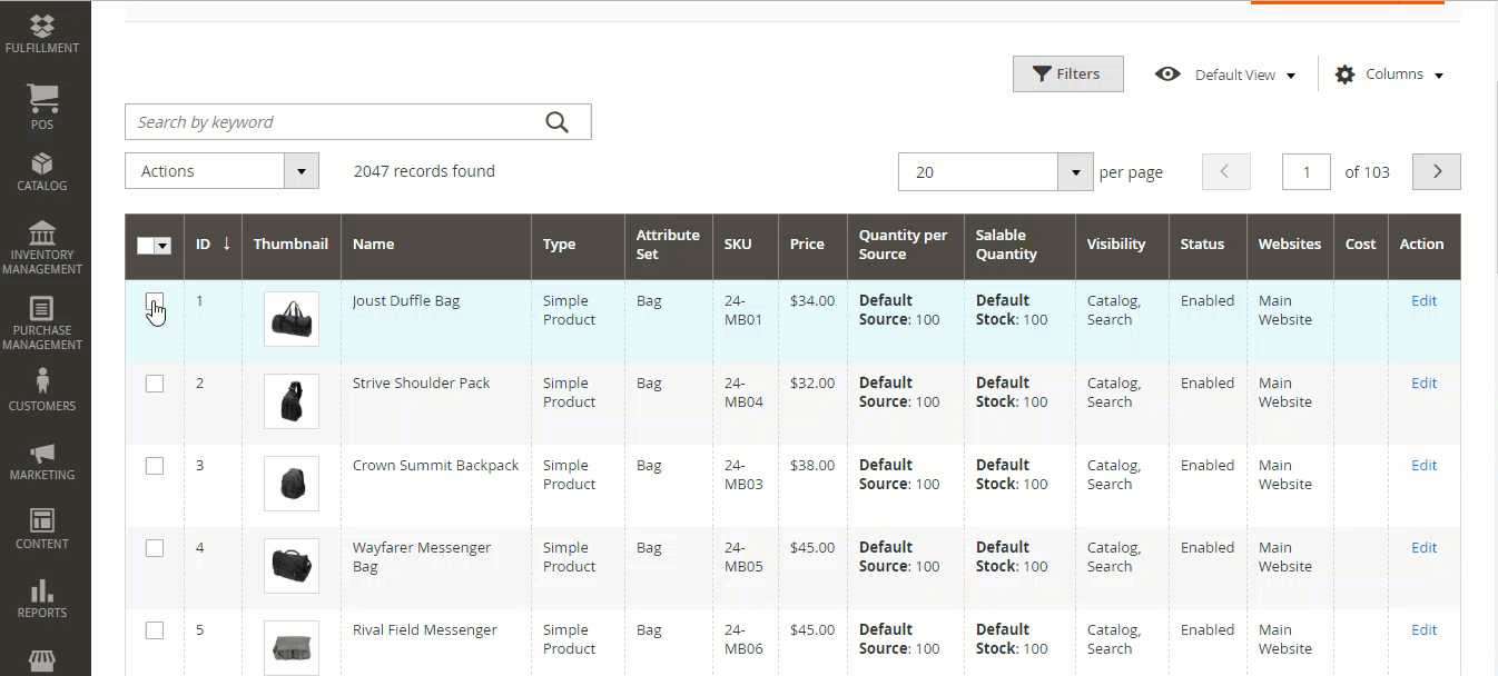 Magestore POS screenshot - I 10 Migliori Sistemi POS Integrati per il Tuo Negozio nel 2026
