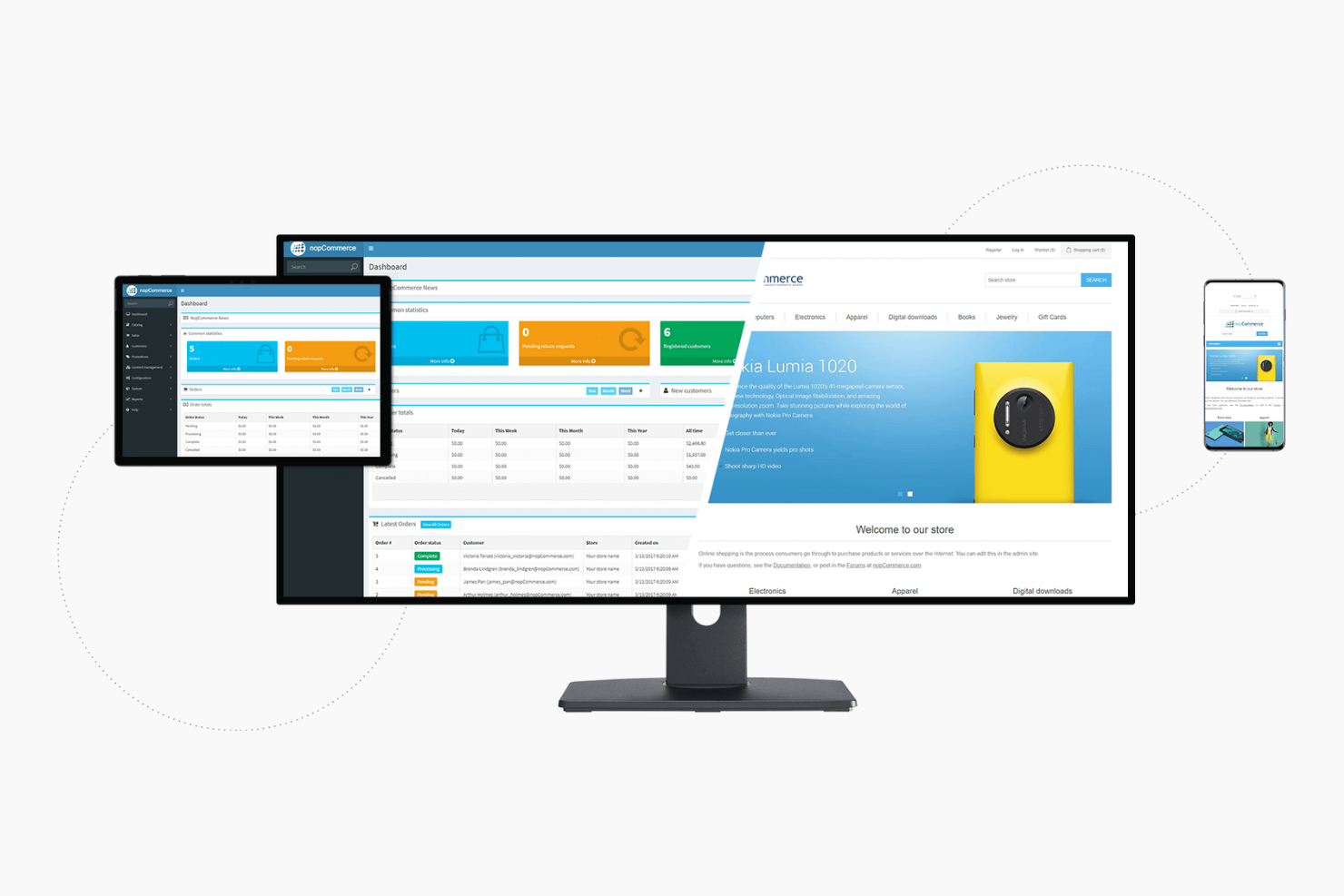 nopCommerce screenshot - Le 10 migliori alternative a Magento per rivenditori online nel 2026