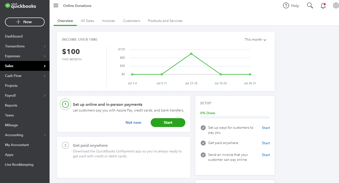 QuickBooks GoPayment screenshot - Le 10 migliori lettori di carte di credito per iPhone nel 2026