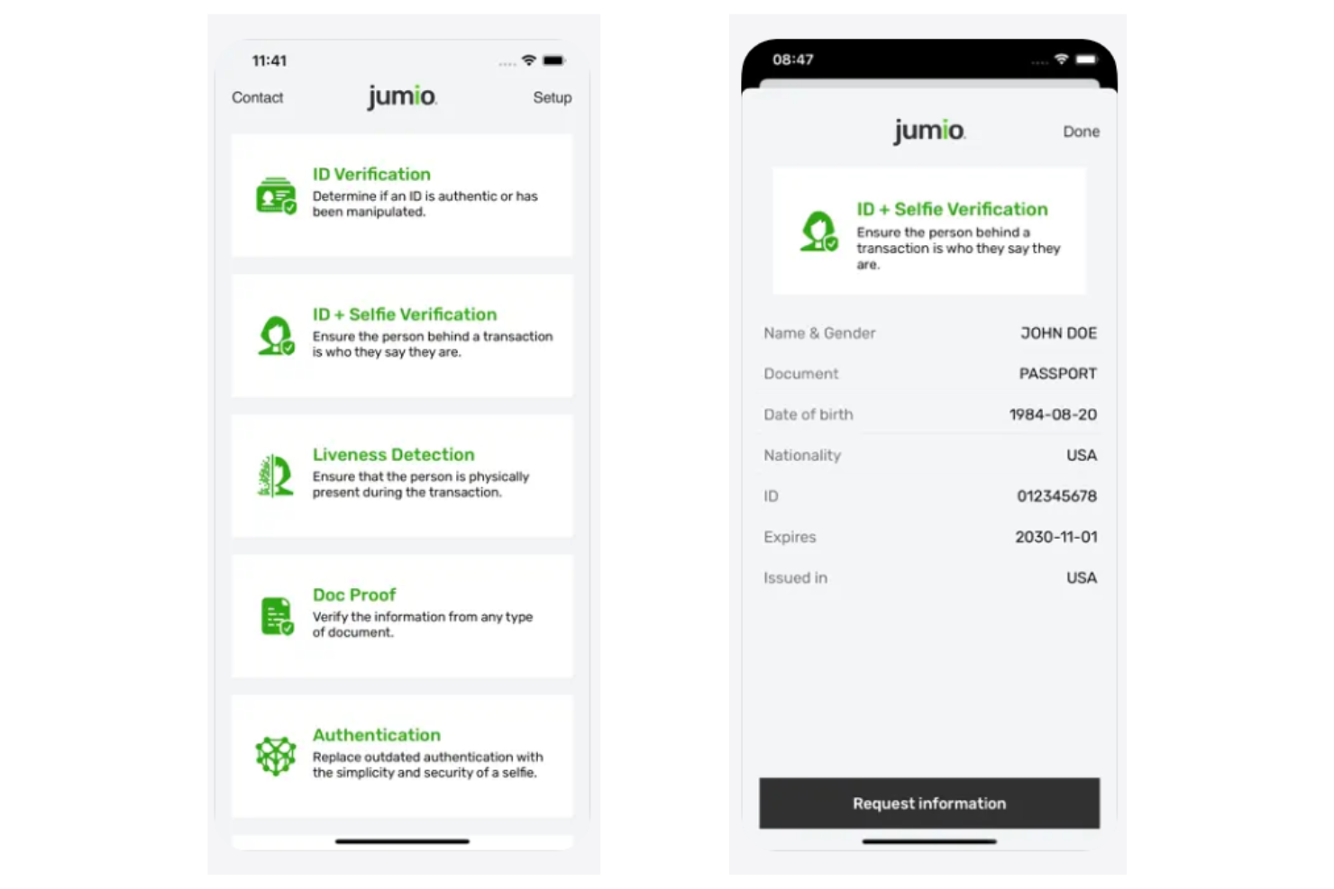 Jumio screenshot - 10 Software di Verifica dell’Età nel 2026