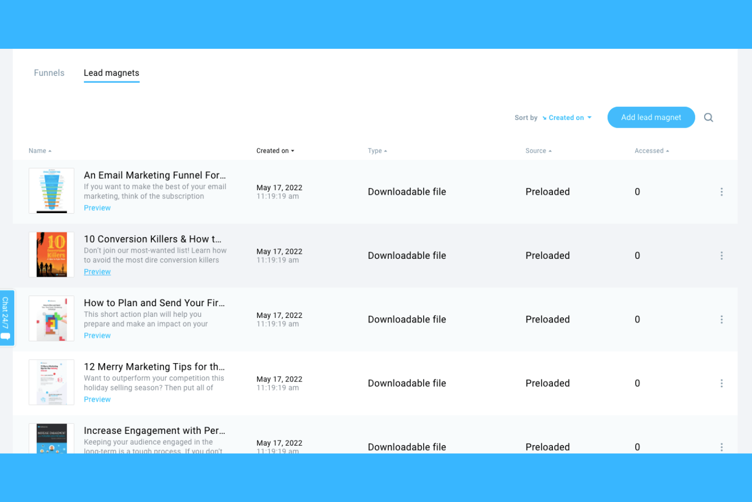 GetResponse screenshot - 10 migliori alternative a Unbounce per il 2026
