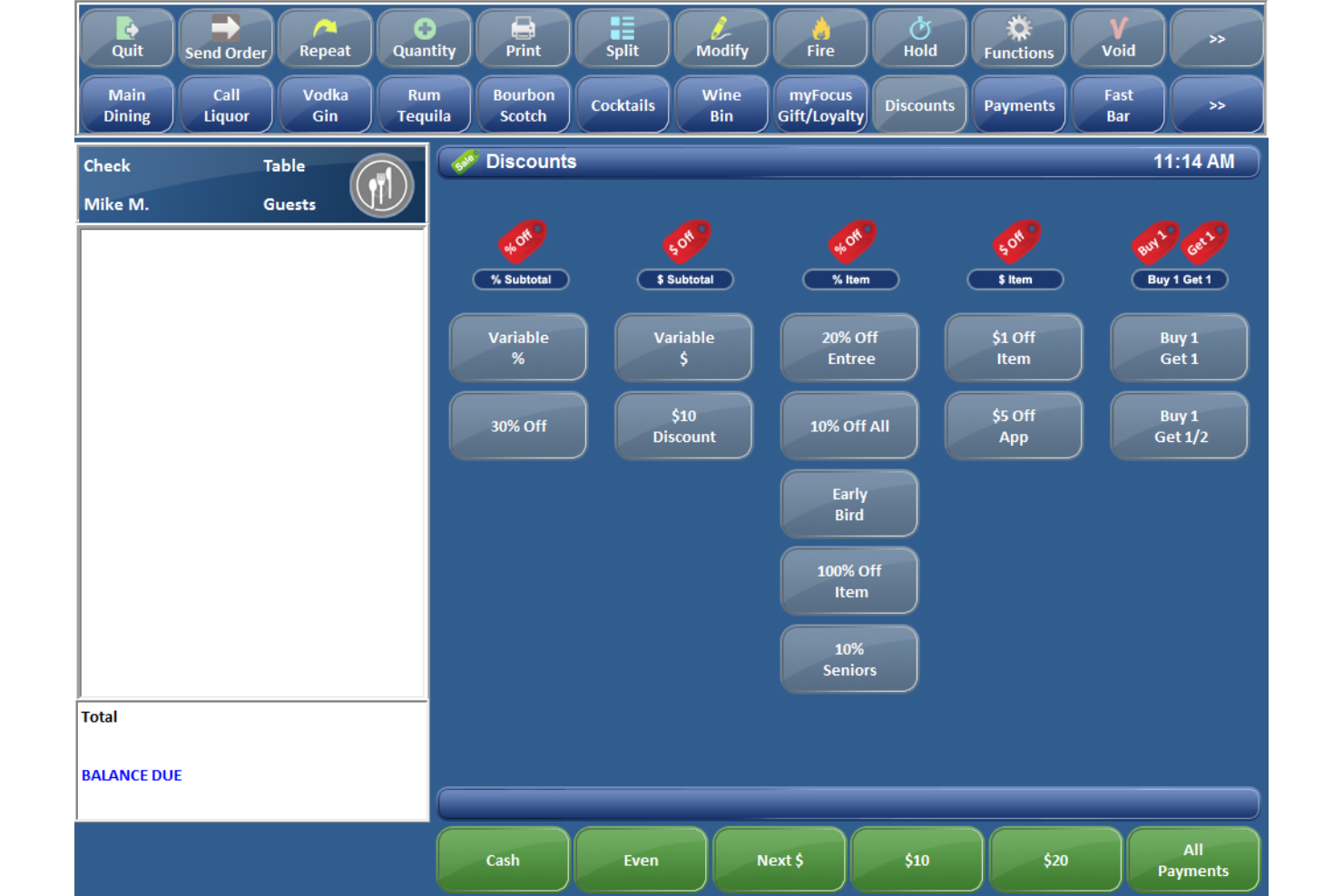 Focus POS screenshot - 10 Software POS per Bar da Scegliere nel 2026