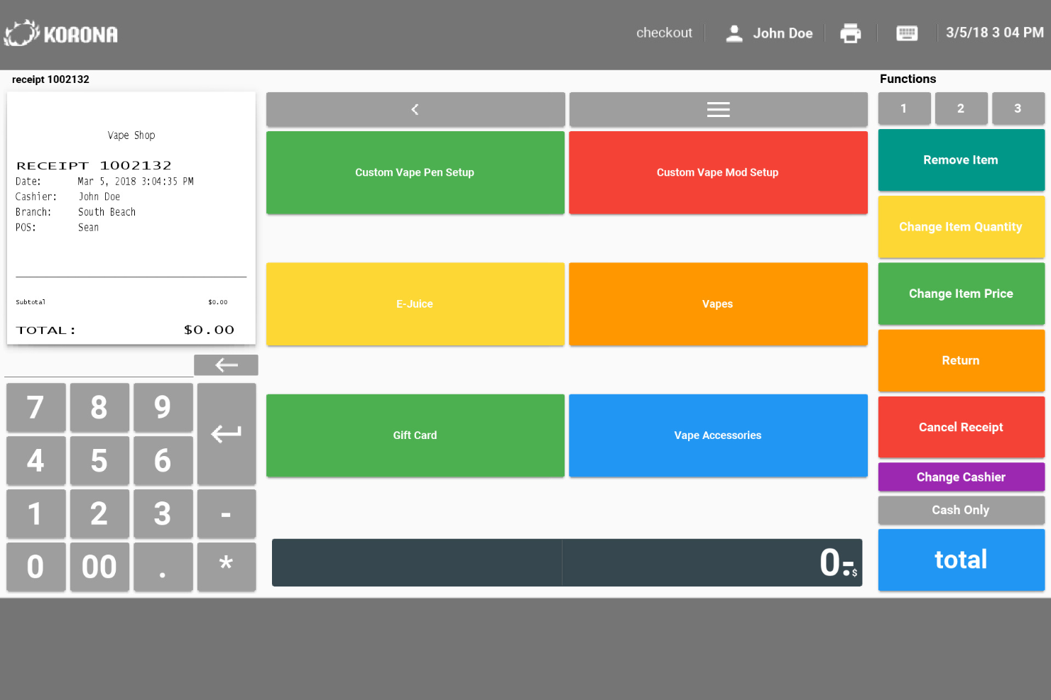 KORONA POS screenshot - Los 10 Mejores Sistemas POS para Tiendas de Conveniencia Analizados en 2026