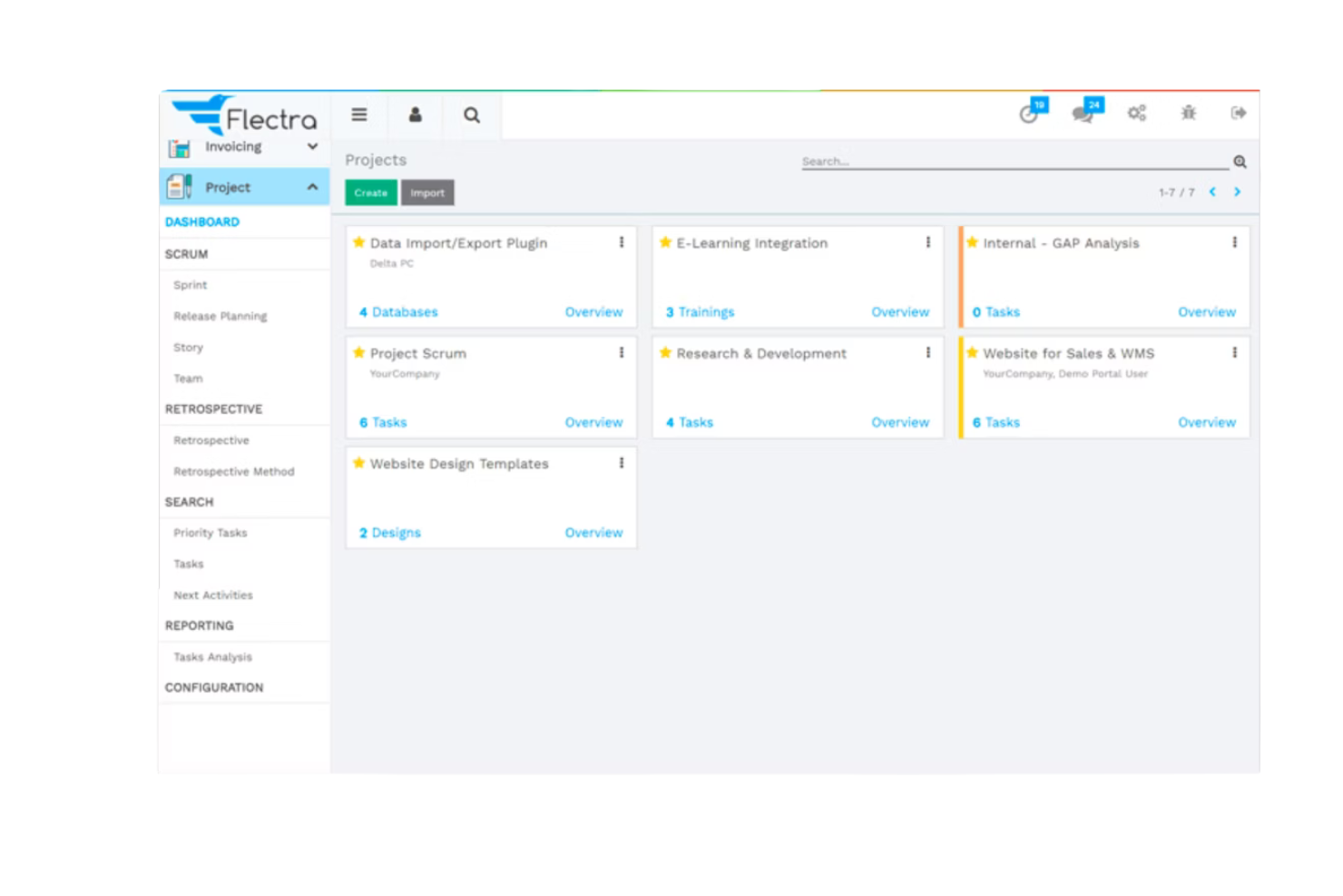 Flectra screenshot - Los 10 Mejores Software de Gestión de Inventarios de Código Abierto en 2026