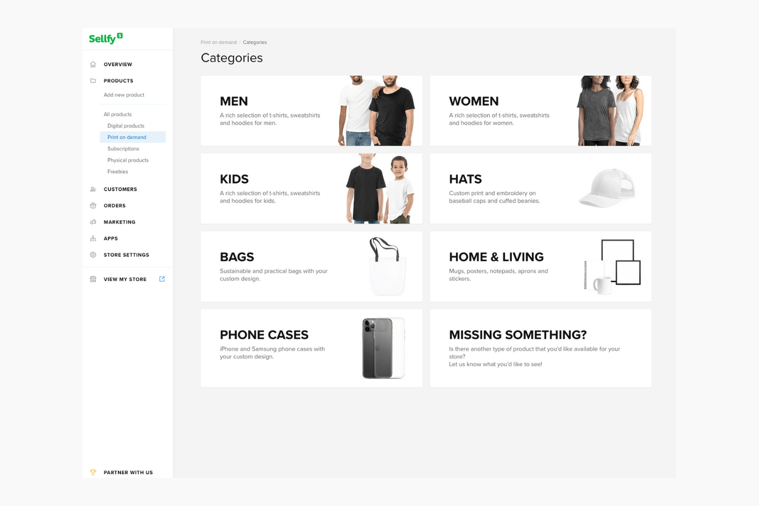 Sellfy screenshot - 10 Mejores Alternativas a WooCommerce para 2026