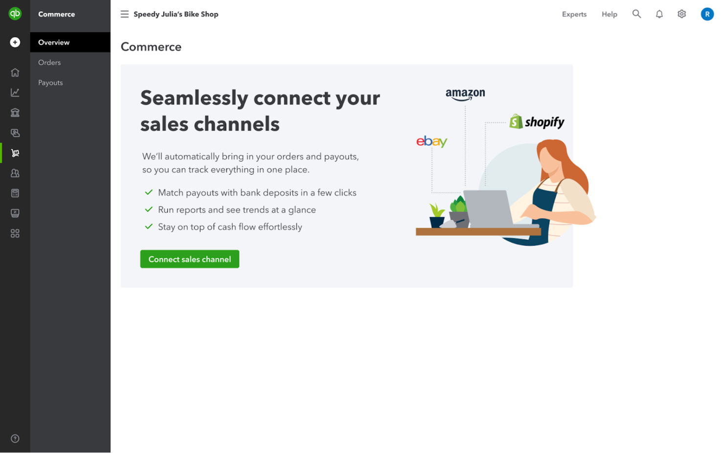 QuickBooks Commerce screenshot - I 10 migliori software per l’inserimento ordini classificati per il 2026