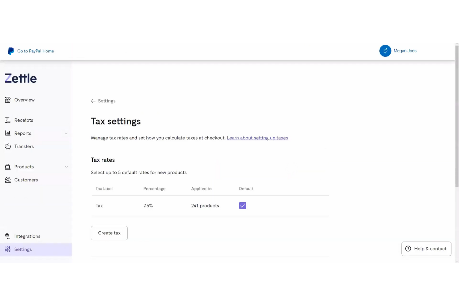 PayPal Zettle screenshot - Los 10 mejores sistemas de TPV para comercio electrónico para ventas omnicanal en 2026