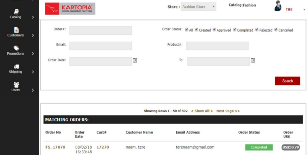 Kartopia screenshot - Le 10 migliori piattaforme ecommerce open source nel 2026