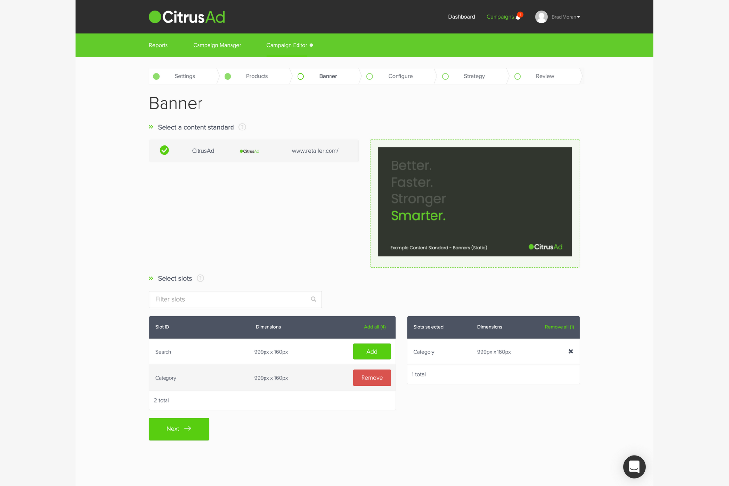 CitrusAd screenshot - Le 10 migliori piattaforme di media retail recensite nel 2026