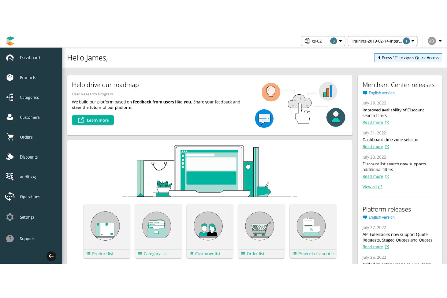 commercetools screenshot - Le 10 migliori piattaforme ecommerce multi-negozio per il 2026