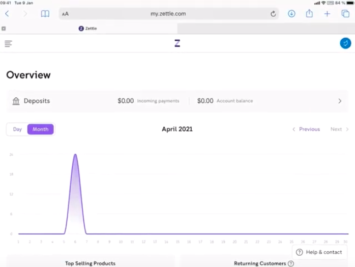 PayPal Zettle screenshot - I 10 migliori sistemi POS per gestire il flusso di cassa nel 2026