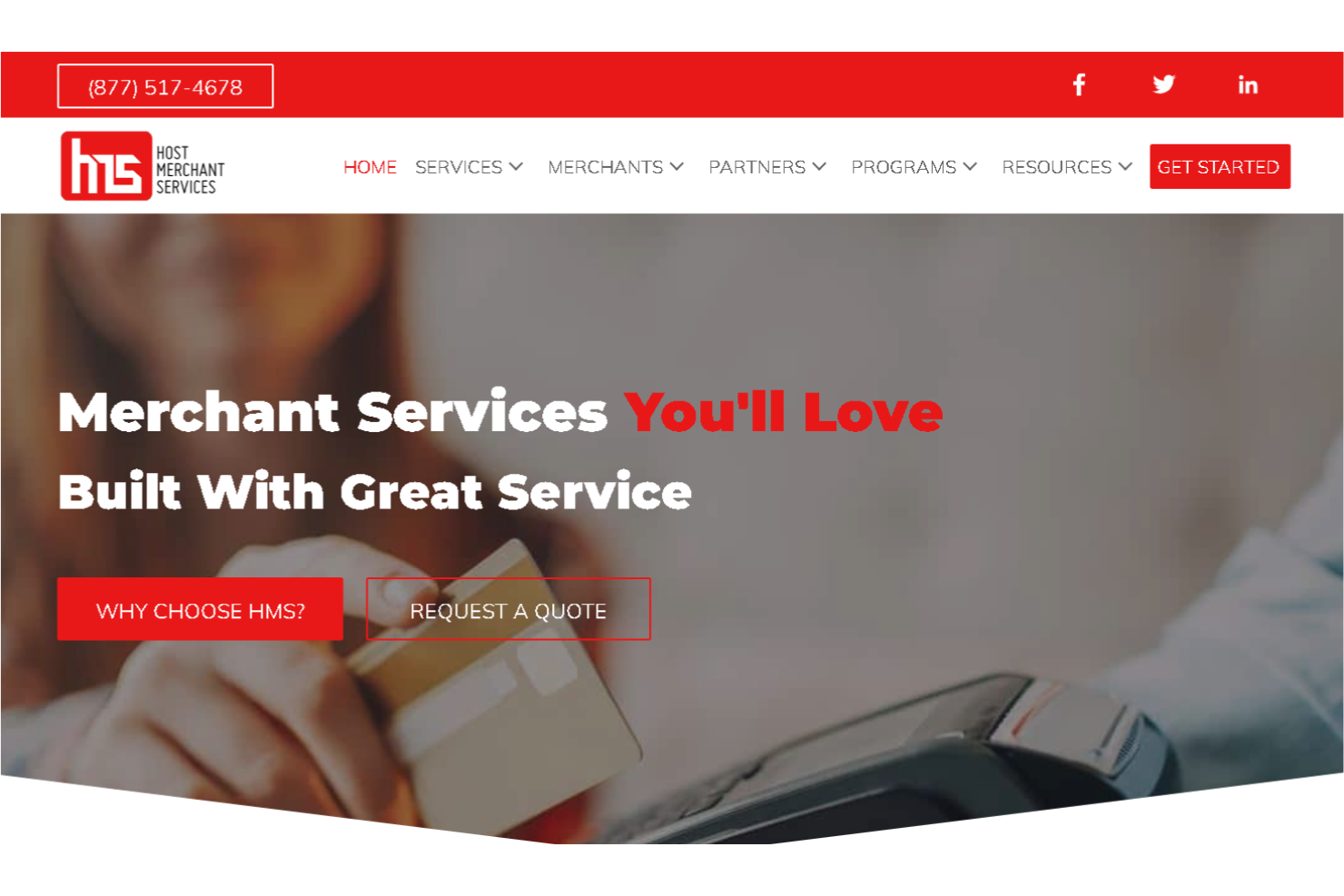 Host Merchant Services screenshot - 10 Mejores Cuentas de Comerciante de Alto Riesgo para 2026
