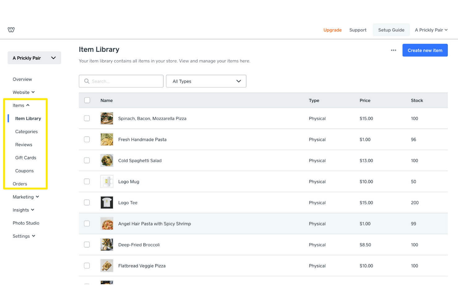 Weebly screenshot - Le 10 migliori piattaforme di e-commerce per vendere in modo intelligente nel 2026