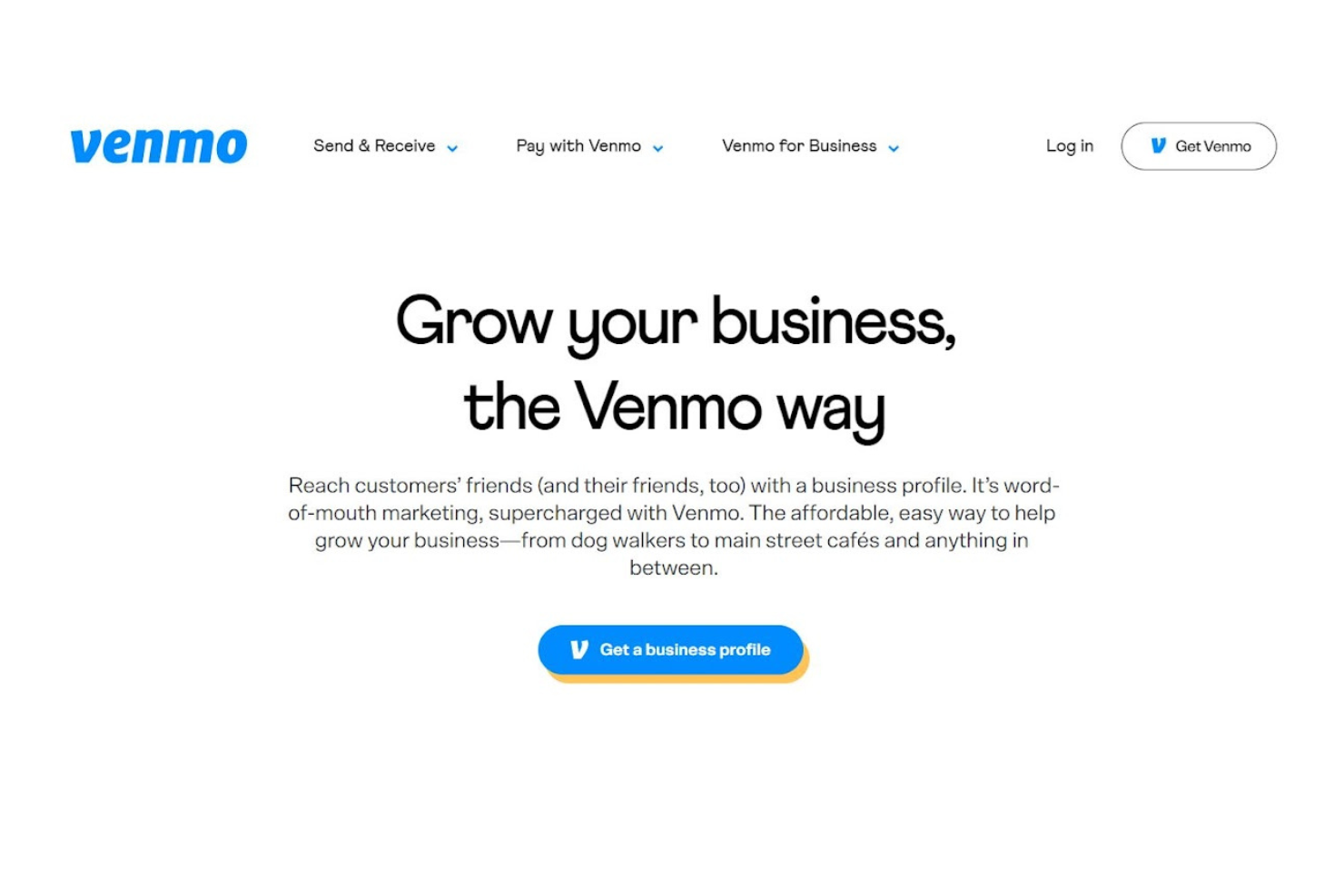 Venmo screenshot - 10 Migliori Soluzioni di Pagamento Mobile per il Retail nel 2026