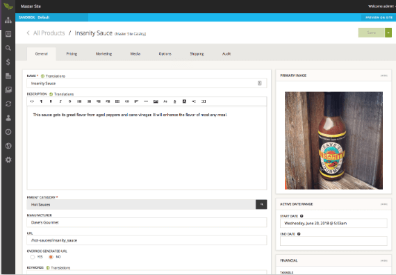Broadleaf Commerce screenshot - Le 10 migliori piattaforme ecommerce open source nel 2026
