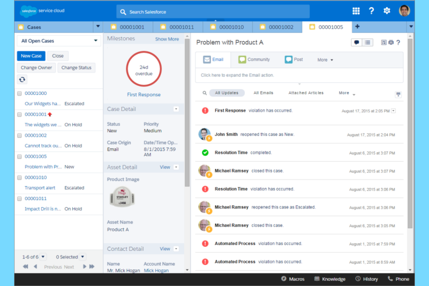 Salesforce screenshot - Le 10 Migliori Soluzioni CRM per il Retail per il 2026