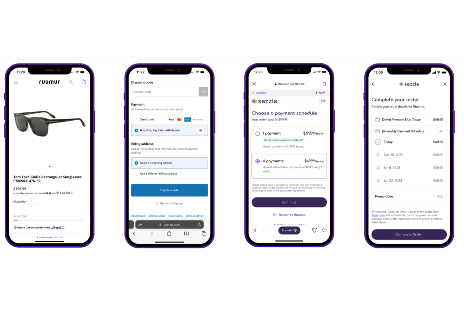 Sezzle screenshot - 14 alternative ad Afterpay nel 2026