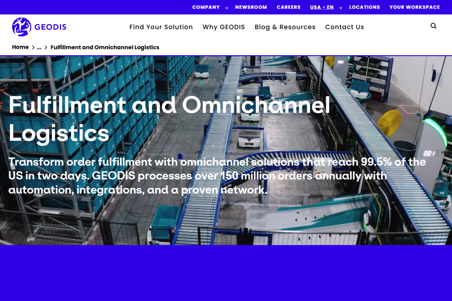 Geodis eLogistics screenshot - 10 Migliori Soluzioni di Elaborazione Ordini per 2026